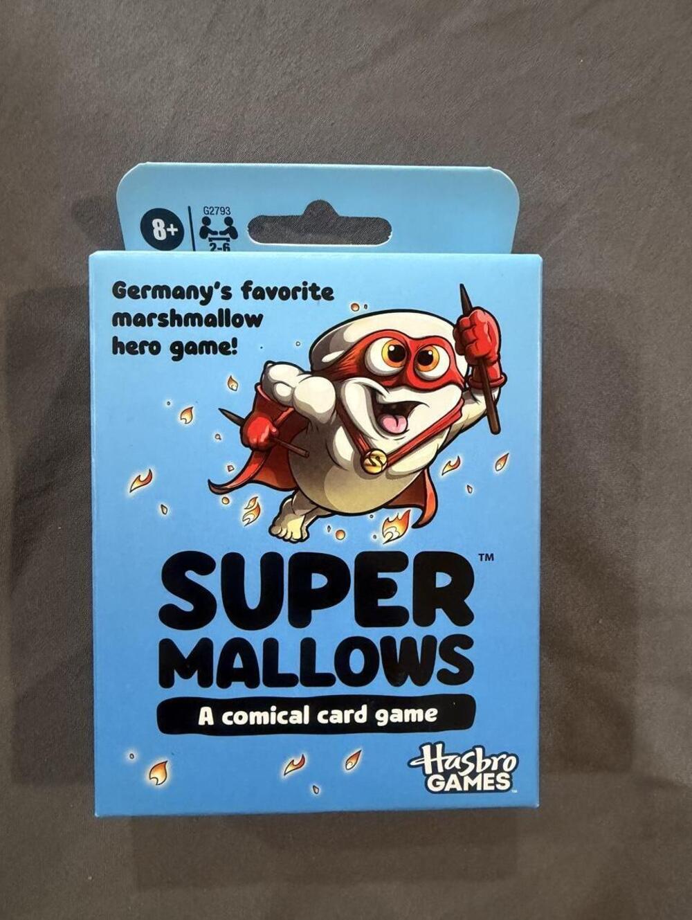 Supermallows card game by Hasbro